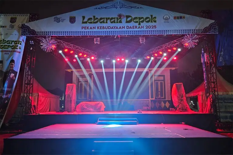 LED Videotron dan lighting profesional untuk acara indoor dan outdoor.